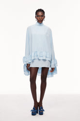 Cemile Fırfırlı Şal Mini Elbise